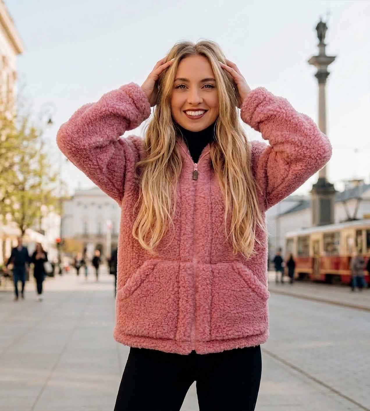 Wooly Powder Pink Jacket