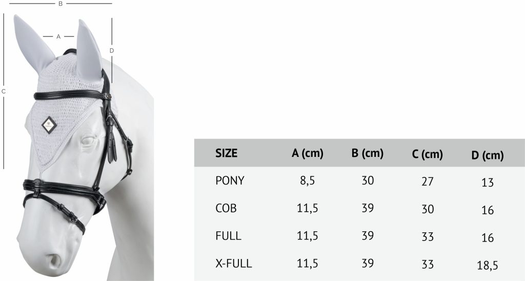 TORPOL_Long Ear Net - Size Chart