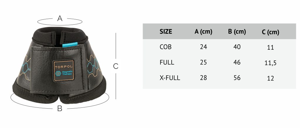 Magnetic Bell Boots - Size Chart